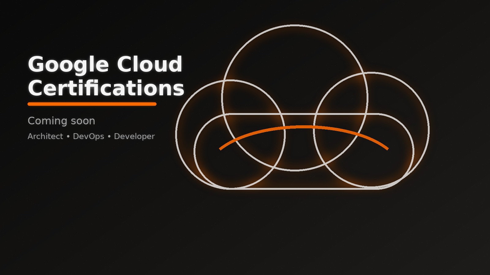 Ilustración abstracta de nube para Google Cloud Certifications